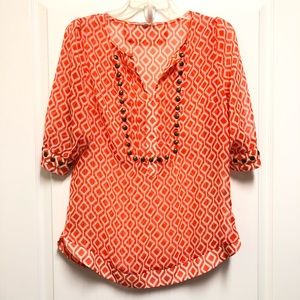 Anthropologie 41 Hawthorn polyester top